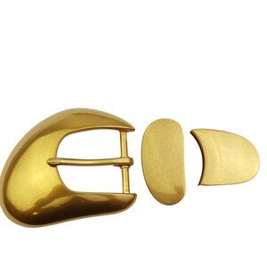 Trending Vintage Brass Buckle, loop and tip set
